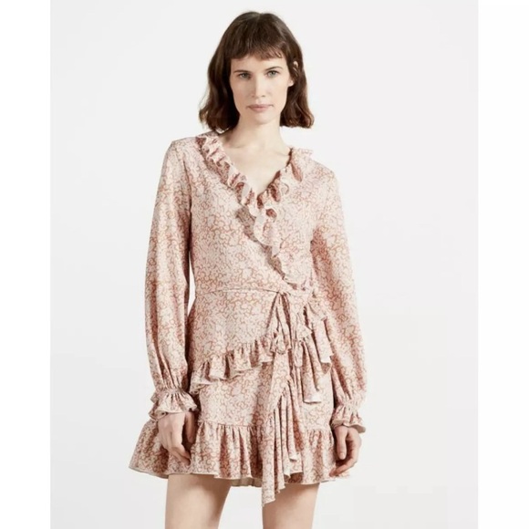 NWT Ted Baker Quinn printed wrap dress - Picture 2 of 11